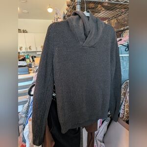 Kenneth Cole Reaction Cozy Gray Knit Sweater Size Large